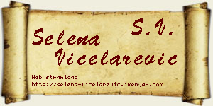 Selena Vicelarević vizit kartica